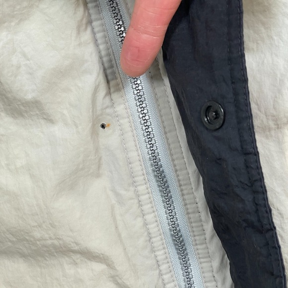 Nike Jacket Vintage Mens XL Big Swoosh Quilted Black White Full Zip - Picture 4 of 16